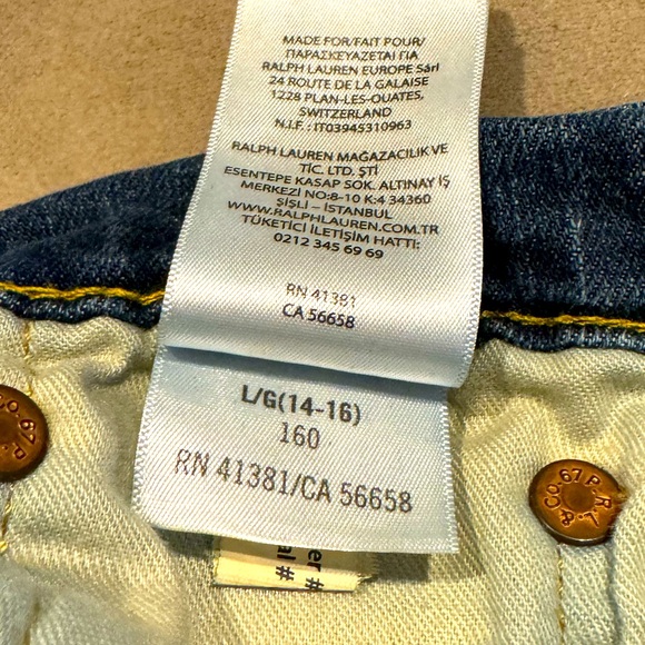 Ralph Lauren jeans, boys 16 the Sullivan slim, barely worn. Non-smoking home. - Picture 2 of 3